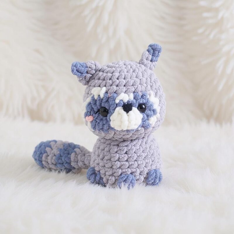 Cuddly Raccoon Amigurumi Crochet Pattern - No-Sew DIY Stuffed Animal Toy - Instant Download PDF - Image 4