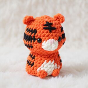 Tiger Amigurumi Crochet Pattern - No-Sew DIY Stuffed Animal Toy - Instant Download PDF