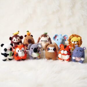 Wild Animal Amigurumi Crochet Patterns Bundle - Adorable DIY Stuffed Animal Toys - Instant Download PDF
