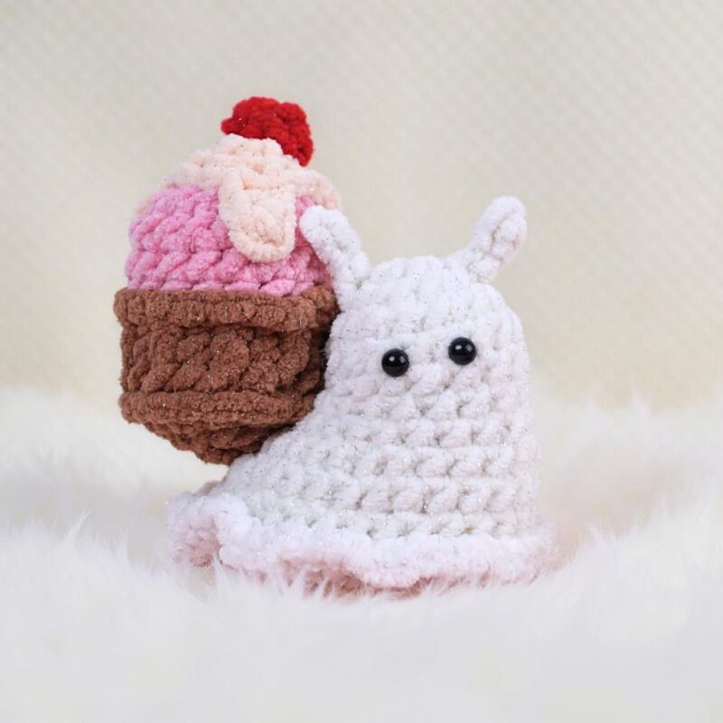 Cupcake Snail Amigurumi Crochet Pattern - Sweet DIY Stuffed Animal Toy - Instant Download PDF - Image 2