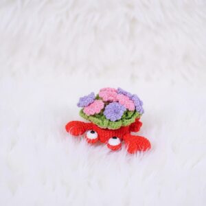 Crab Amigurumi Crochet Pattern - Cute DIY Handmade Coaster - Instant Download PDF