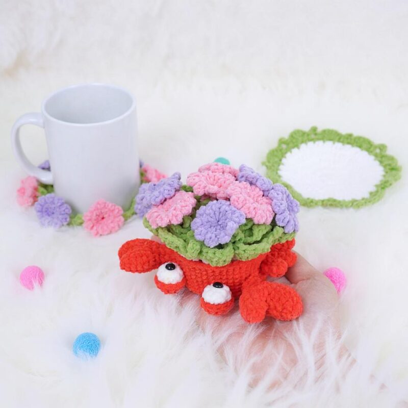 Crab Amigurumi Crochet Pattern - Cute DIY Handmade Coaster - Instant Download PDF - Image 3