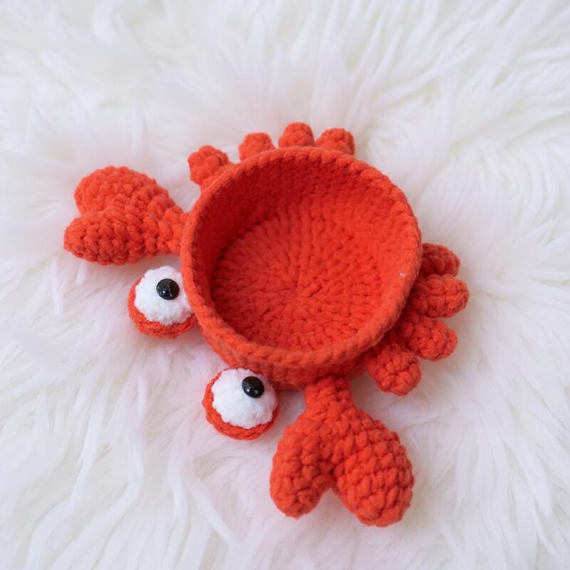 Crab Amigurumi Crochet Pattern - Cute DIY Handmade Coaster - Instant Download PDF - Image 4