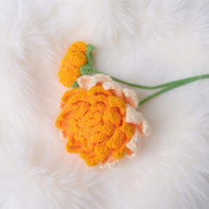 Dahlia Flower Amigurumi Crochet Pattern - Beautiful DIY Handmade Flower - Instant Download PDF