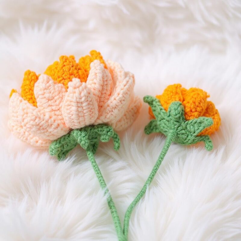 Dahlia Flower Amigurumi Crochet Pattern - Beautiful DIY Handmade Flower - Instant Download PDF - Image 6