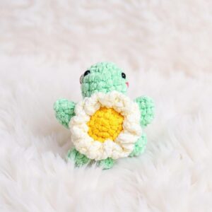 Daisy Baby Turtle Amigurumi Crochet Pattern - Adorable DIY Stuffed Animal Toy - Instant Download PDF
