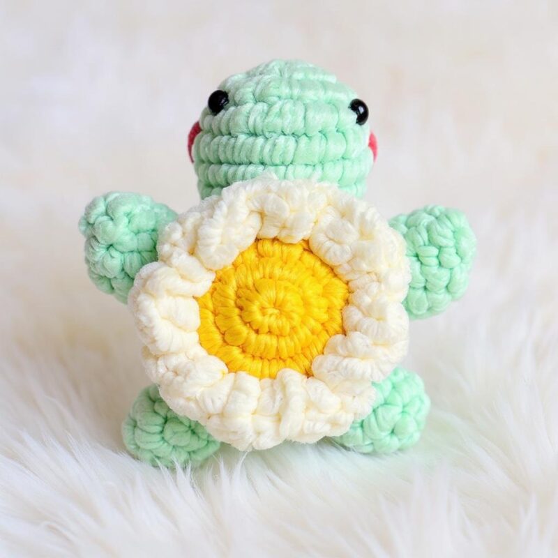 Daisy Baby Turtle Amigurumi Crochet Pattern - Adorable DIY Stuffed Animal Toy - Instant Download PDF - Image 2