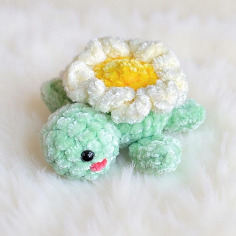 Daisy Baby Turtle Amigurumi Crochet Pattern - Adorable DIY Stuffed Animal Toy - Instant Download PDF - Image 3