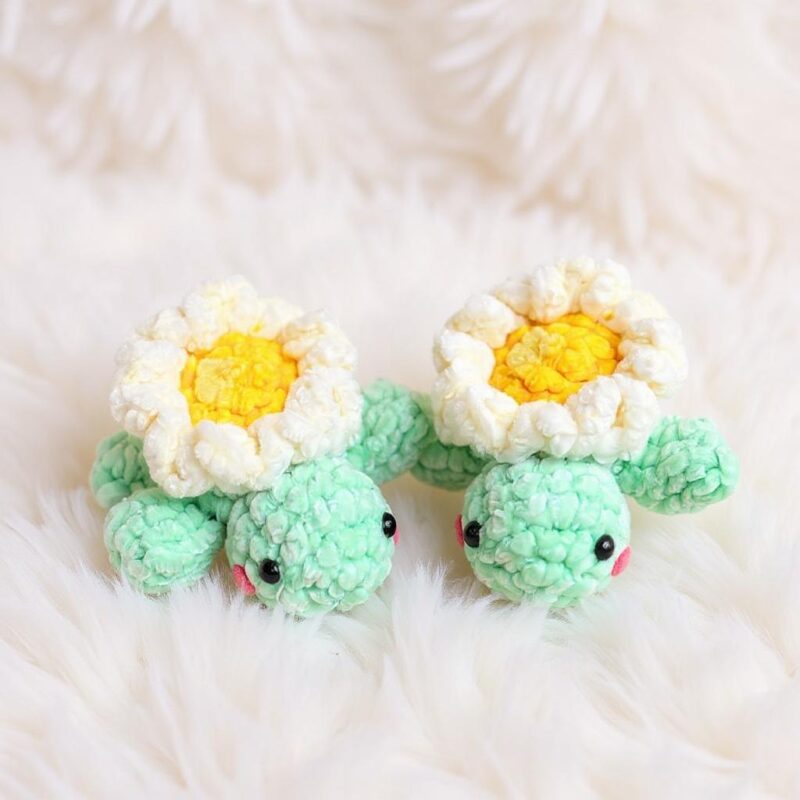 Daisy Baby Turtle Amigurumi Crochet Pattern - Adorable DIY Stuffed Animal Toy - Instant Download PDF - Image 4