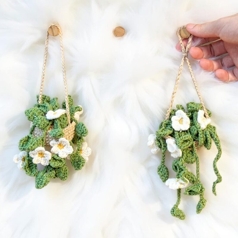 Daisy Flower Basket Amigurumi Crochet Pattern - Charming DIY Home Decor - Instant Download PDF - Image 2