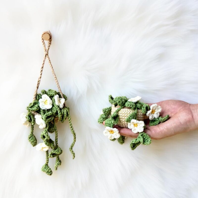 Daisy Flower Basket Amigurumi Crochet Pattern - Charming DIY Home Decor - Instant Download PDF - Image 3