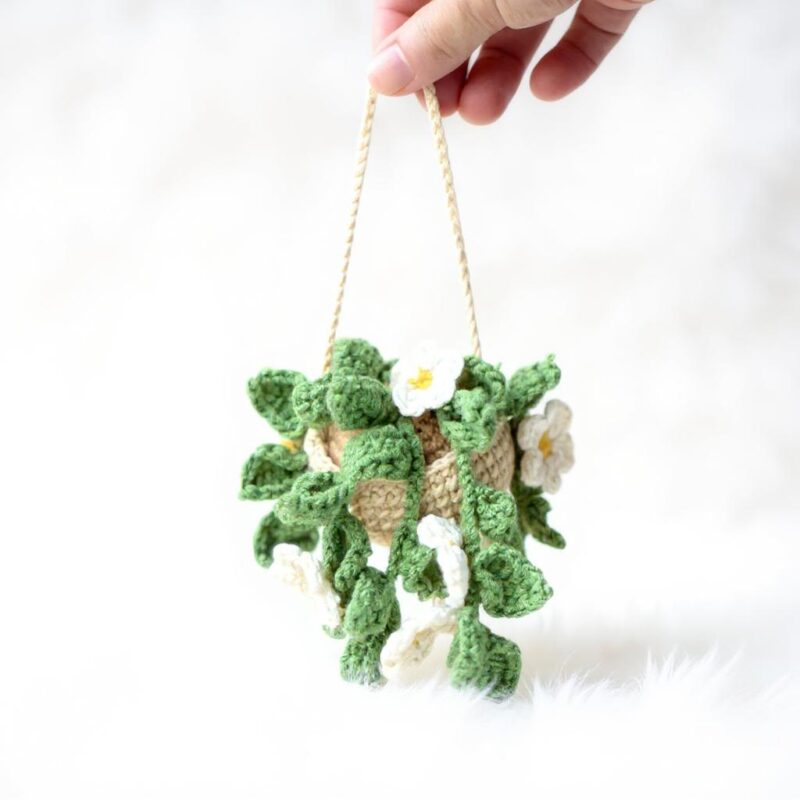 Daisy Flower Basket Amigurumi Crochet Pattern - Charming DIY Home Decor - Instant Download PDF - Image 5