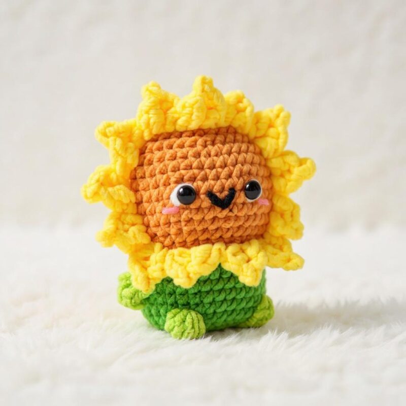 Daisy Plant Amigurumi Crochet Pattern - No-Sew - DIY Potted Plant Decor - Instant Download PDF - Image 3