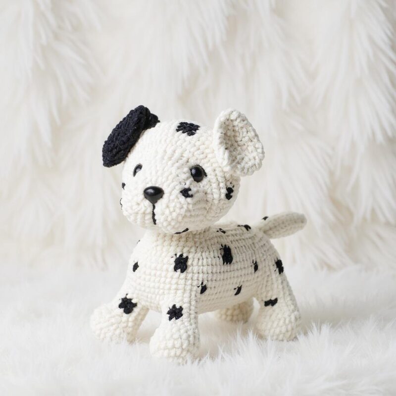 Dalmatian Amigurumi Crochet Pattern - Adorable DIY Stuffed Animal Toy - Instant Download PDF