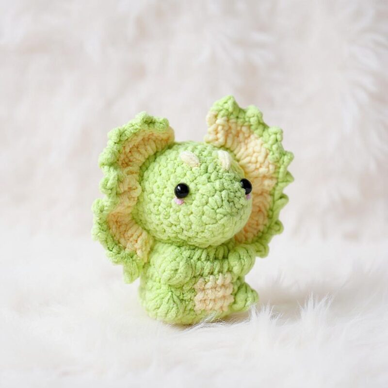Dilophosaurus Dinosaur Amigurumi Crochet Pattern - Adorable DIY Stuffed Animal - Instant Download PDF - Image 3