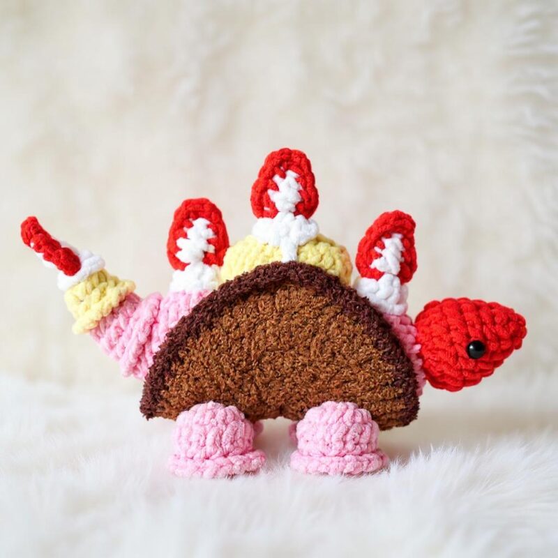 Dino Snack Trio Amigurumi Crochet Patterns - Adorable DIY Stuffed Animal Toys - Instant Download PDF - Image 3