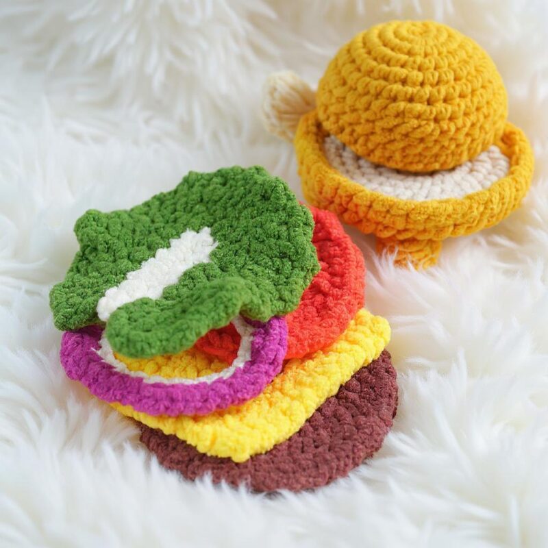 Dino Snack Trio Amigurumi Crochet Patterns - Adorable DIY Stuffed Animal Toys - Instant Download PDF - Image 5