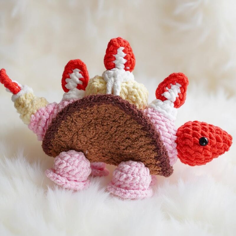 Dino Snack Trio Amigurumi Crochet Patterns - Adorable DIY Stuffed Animal Toys - Instant Download PDF - Image 11