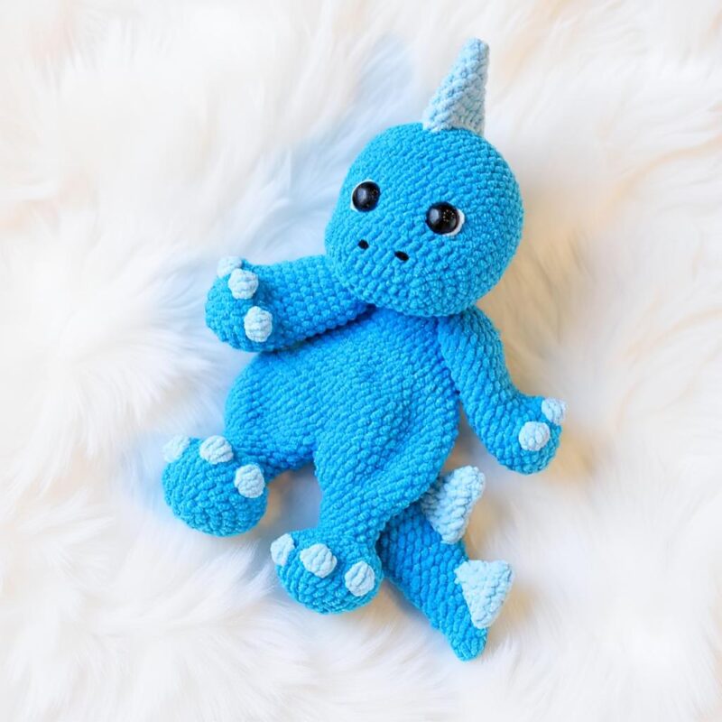 Dinosaur Comforter Amigurumi Crochet Pattern - Adorable DIY Stuffed Animal Toy - Instant Download PDF - Image 2
