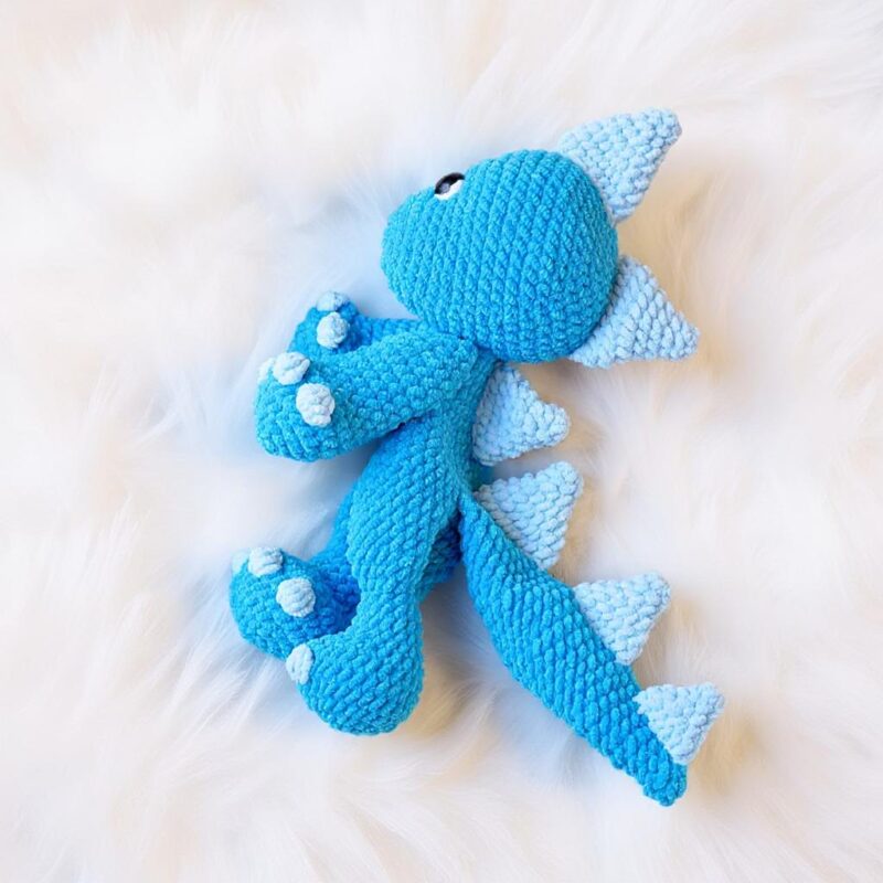 Dinosaur Comforter Amigurumi Crochet Pattern - Adorable DIY Stuffed Animal Toy - Instant Download PDF - Image 3