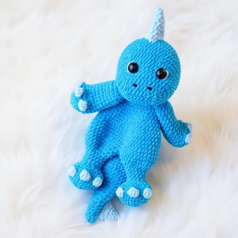 Dinosaur Comforter Amigurumi Crochet Pattern - Adorable DIY Stuffed Animal Toy - Instant Download PDF - Image 4