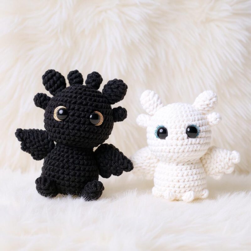 Dragon Pair Amigurumi Crochet Pattern - Adorable - DIY Stuffed Animal Toy - Instant Download PDF - Image 4