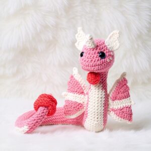 Dragon Snake Amigurumi Crochet Pattern - Mythical DIY Stuffed Animal Toy - Instant Download PDF