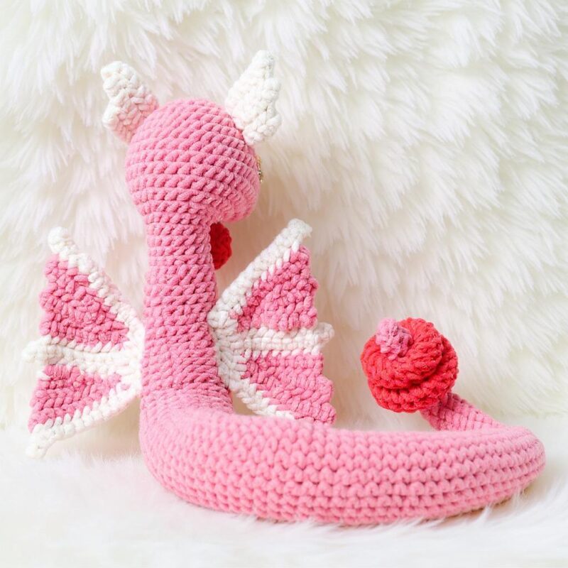 Dragon Snake Amigurumi Crochet Pattern - Mythical DIY Stuffed Animal Toy - Instant Download PDF - Image 5
