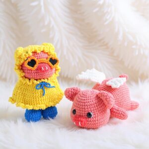 Piggy Amigurumi Crochet Pattern - Adorable - DIY Stuffed Animal Toy - Instant Download PDF