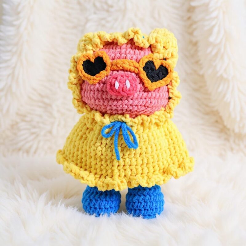 Piggy Amigurumi Crochet Pattern - Adorable - DIY Stuffed Animal Toy - Instant Download PDF - Image 3