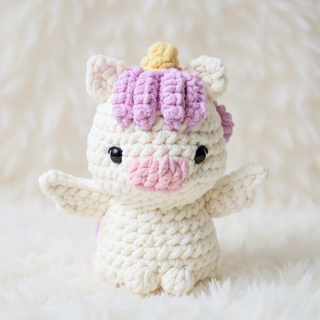 Dreamy Puff Unicorn Amigurumi Crochet Pattern - No-Sew - DIY Stuffed Animal Toy - Instant Download PDF - Image 2