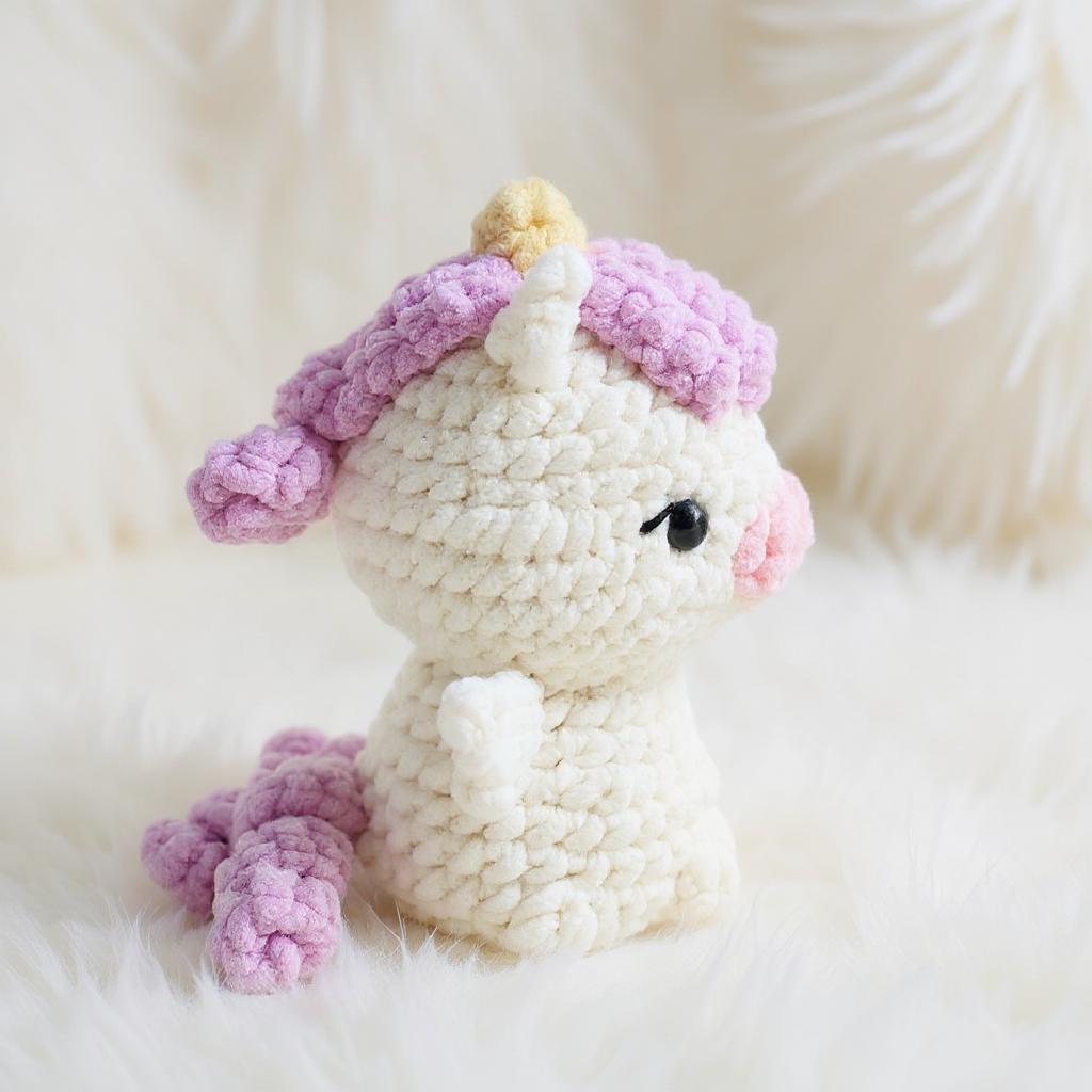 Dreamy Puff Unicorn Amigurumi Crochet Pattern - No-Sew - DIY Stuffed Animal Toy - Instant Download PDF - Image 3