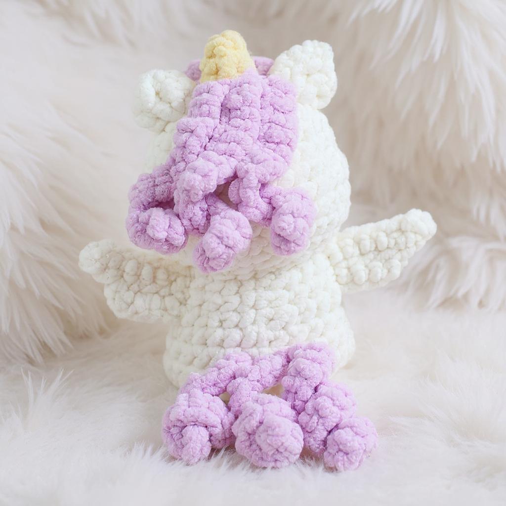 Dreamy Puff Unicorn Amigurumi Crochet Pattern - No-Sew - DIY Stuffed Animal Toy - Instant Download PDF - Image 4