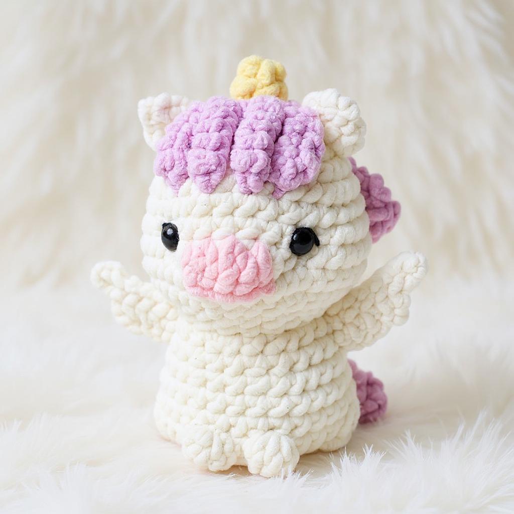 Dreamy Puff Unicorn Amigurumi Crochet Pattern - No-Sew - DIY Stuffed Animal Toy - Instant Download PDF - Image 5
