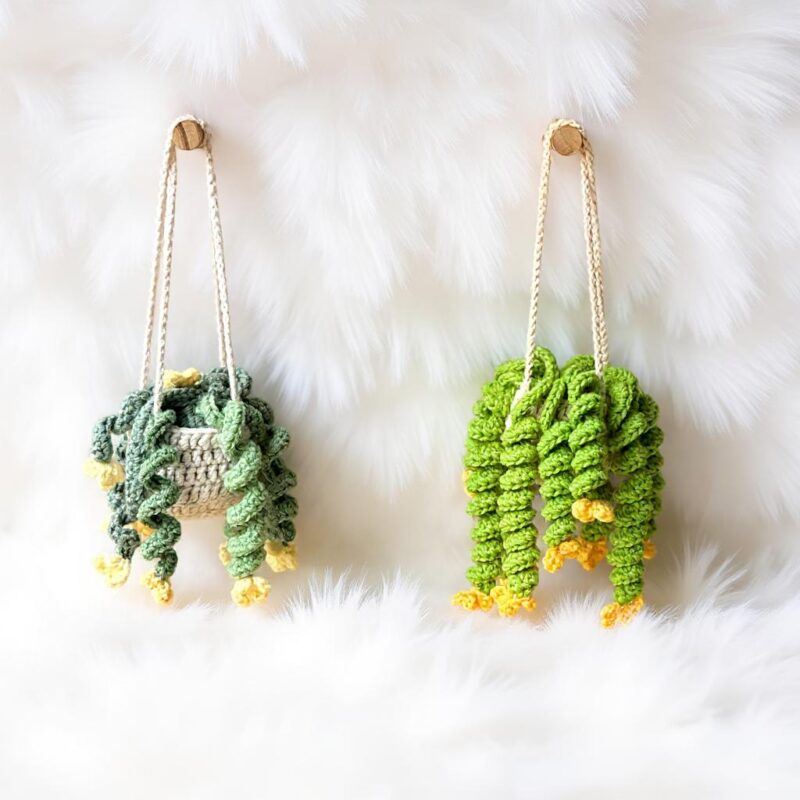 Hanging Flower Basket Amigurumi Crochet Pattern - Charming DIY Plant Decor - Instant Download PDF - Image 4