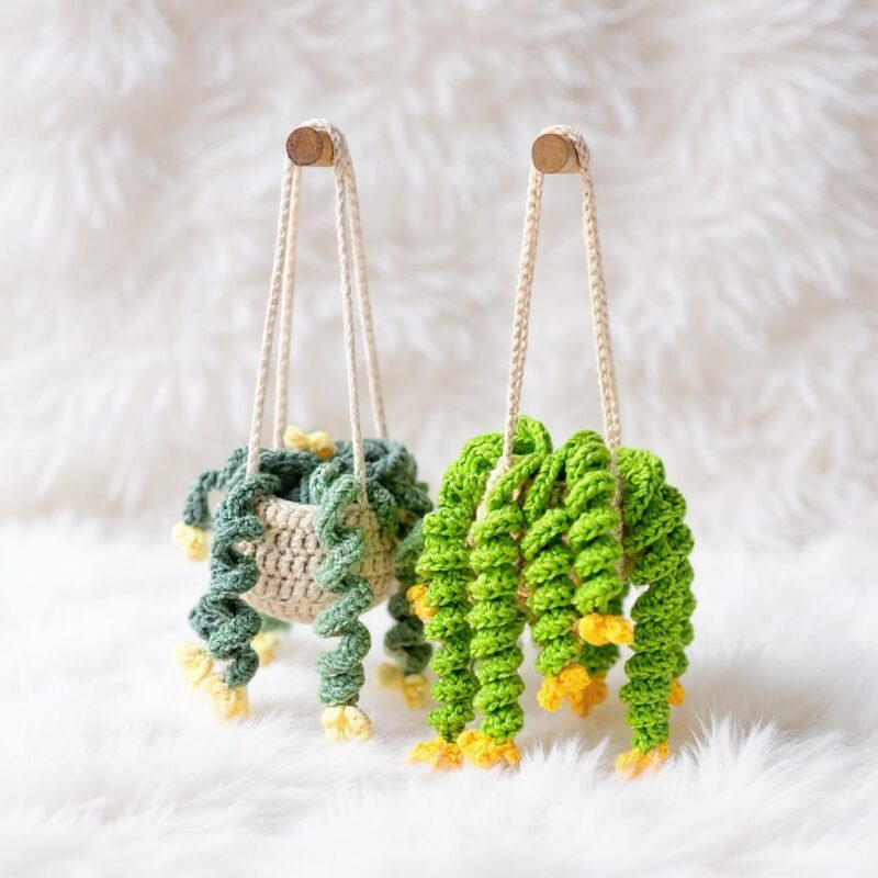 Hanging Flower Basket Amigurumi Crochet Pattern - Charming DIY Plant Decor - Instant Download PDF - Image 5