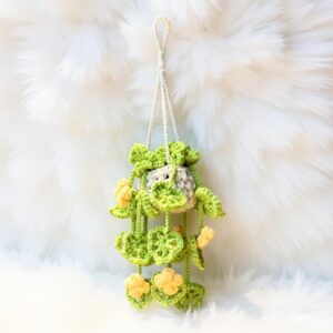 Drooping Monstera Plant Amigurumi Crochet Pattern - Unique DIY Potted Plant Decor - Instant Download PDF