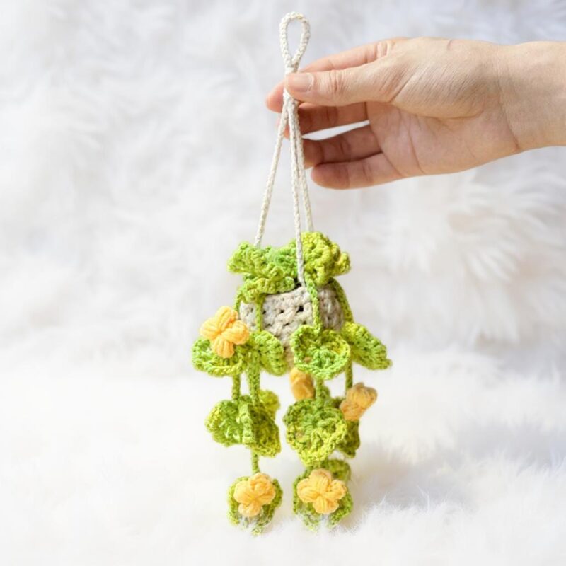 Drooping Monstera Plant Amigurumi Crochet Pattern - Unique DIY Potted Plant Decor - Instant Download PDF - Image 4