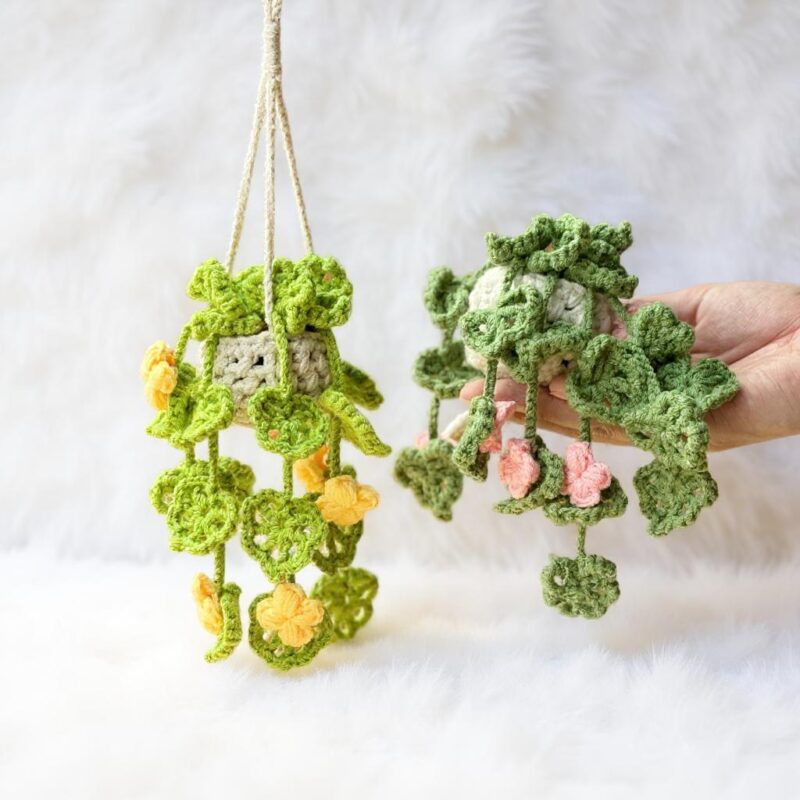 Drooping Monstera Plant Amigurumi Crochet Pattern - Unique DIY Potted Plant Decor - Instant Download PDF - Image 6