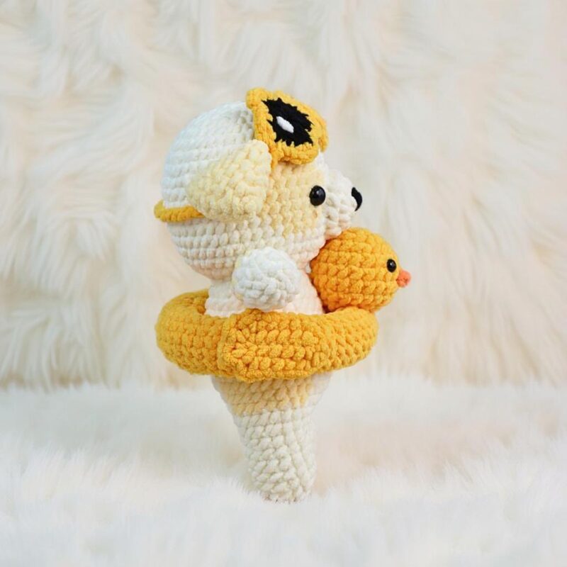 Dog in Duck Float Amigurumi Crochet Pattern - Adorable DIY Stuffed Animal Toy - Instant Download PDF - Image 5
