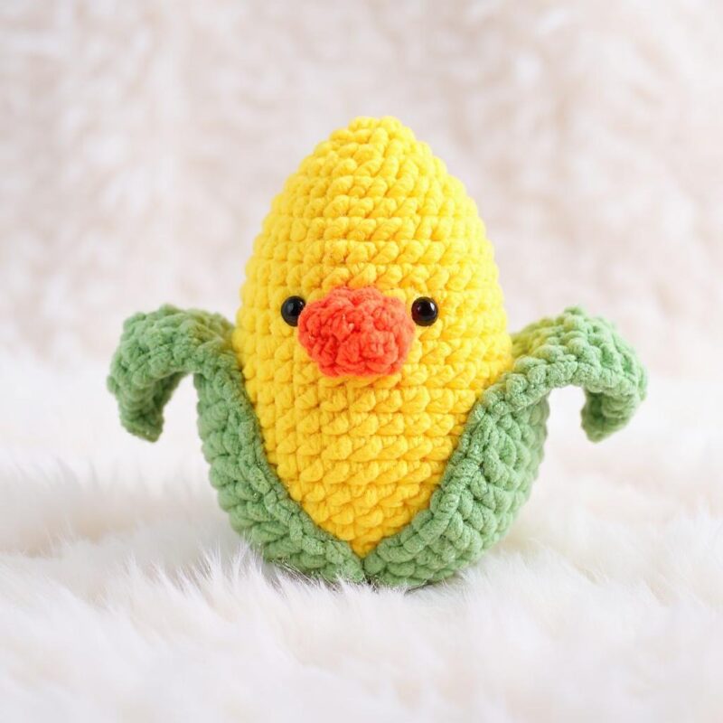 Ducky Corn Amigurumi Crochet Pattern - Adorable DIY Stuffed Animal Toy - Instant Download PDF - Image 2