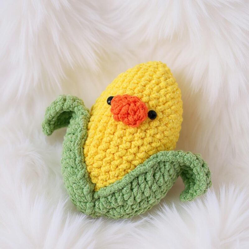 Ducky Corn Amigurumi Crochet Pattern - Adorable DIY Stuffed Animal Toy - Instant Download PDF - Image 3
