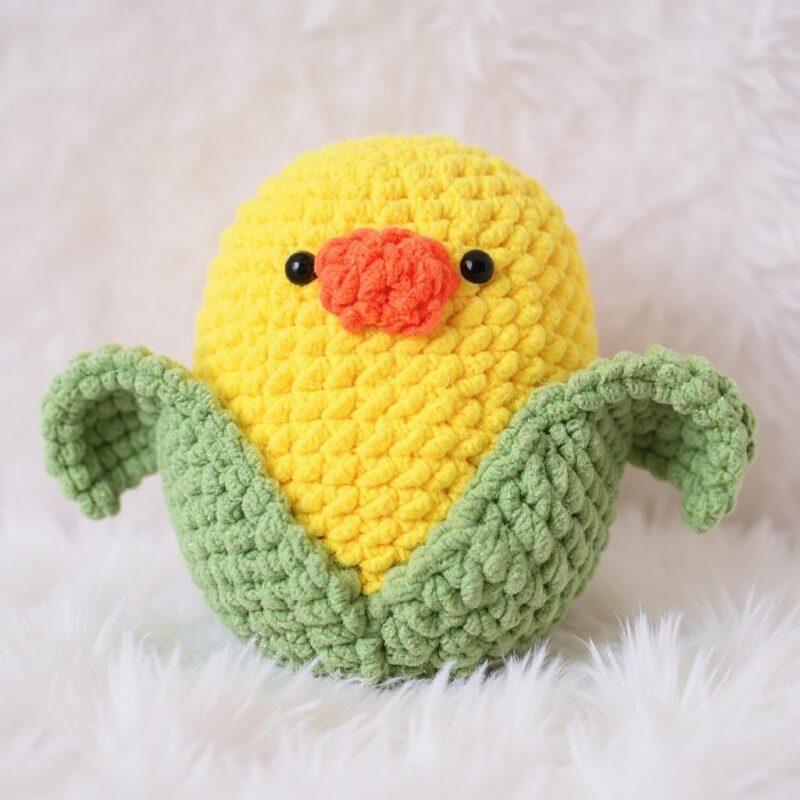 Ducky Corn Amigurumi Crochet Pattern - Adorable DIY Stuffed Animal Toy - Instant Download PDF - Image 4