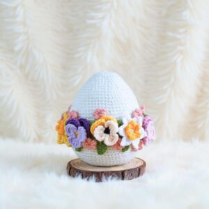 Flower Easter Eggs Amigurumi Crochet Pattern - Charming DIY Holiday Decor - Instant Download PDF