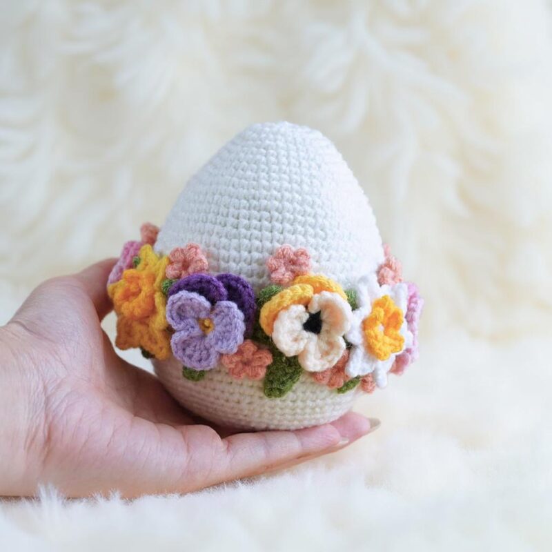 Flower Easter Eggs Amigurumi Crochet Pattern - Charming DIY Holiday Decor - Instant Download PDF - Image 2