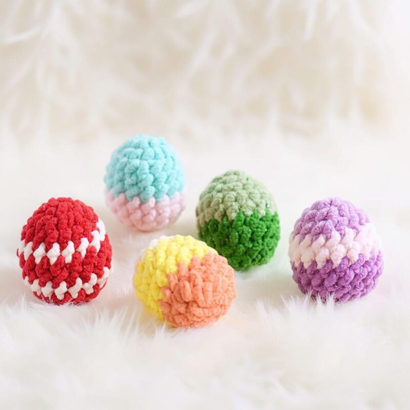 Easter Eggs Amigurumi Crochet Pattern - Adorable DIY Easter Decoration - Instant Download PDF