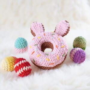 Easter Rabbit Donut Amigurumi Crochet Pattern - Adorable DIY Stuffed Animal Toy - Instant Download PDF