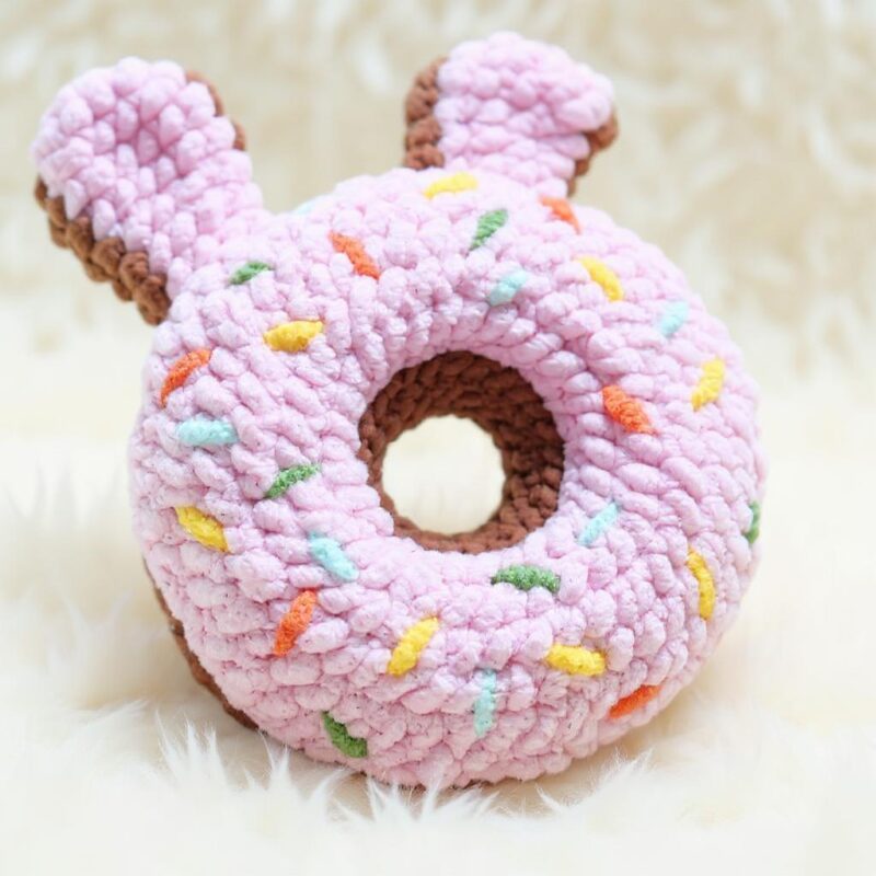 Easter Rabbit Donut Amigurumi Crochet Pattern - Adorable DIY Stuffed Animal Toy - Instant Download PDF - Image 3