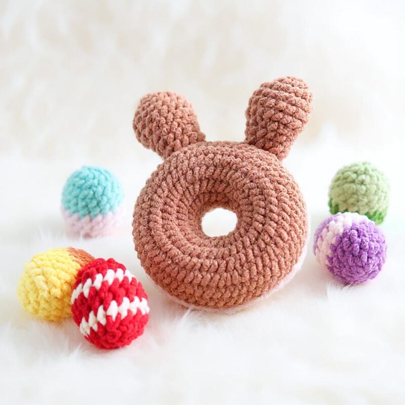 Easter Rabbit Donut Amigurumi Crochet Pattern - Adorable DIY Stuffed Animal Toy - Instant Download PDF - Image 5