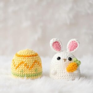 Reversible Bunny Egg Amigurumi Crochet Pattern - Adorable DIY Stuffed Animal Toy - Instant Download PDF